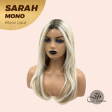 JBEXTENSION SARAH MONO Full Monofilament Wig 22 Inches Blonde Color Full Mono Lace Wig SARAH MONO