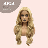 JBEXTENSION 24 Inches Body Wave Blonde Pre-Cut Frontlace Wig AYLA BLONDE