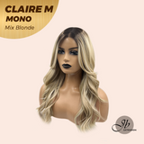 [PRE-ORDER] JBEXTENSION CLAIRE MONO MIX BLONDE Partial Monofilament Wig 22 Inches Mix Blonde Partial Mono Lace Glueless Wig Claire Mono Mix Blonde