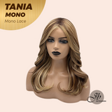 [PRE-ORDER] JBEXTENSION TANIA MONO Monofilament Handmade Wig 6X5 Full Monofilament Hand Tied Top Wig 18 Inches Butter Cream Mono Lace Wig With Anti-slip Silicone Strips Glueless Wig TANIA MONO【BENDY EAR TABS】
