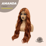 JBEXTENSION GENERATION FIVE 28 Inches Copper Long Wave Wig AMANDA G5 COPPER