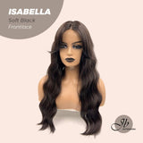JBEXTENSION 24 Inches Soft Black Body Wave Pre-Cut Frontlace Glueless Wig ISABELLA SOFT BLACK