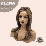 [PRE-ORDER] JBEXTENSION 18 Inches Hazelnut Pre-Cut Snowflake Lace Frontlace Glueless Wig ELENA HAZELNUT【PERMATEASE】【BENDY EAR TABS】