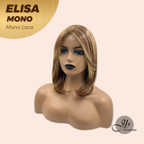 HOT OF SEASON - JBEXTENSION ELISA MONO Monofilament Handmade Wig 6X5 Full Monofilament Hand Tied Top Wig 16 Inches Crème Caramel Mono Lace Wig With Anti-slip Silicone Strips Glueless Wig ELISA MONO