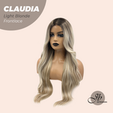 JBEXTENSION 27 Inches Light Blonde Curly Pre-Cut Frontlace Glueless Wig CLAUDIA LIGHT BLONDE