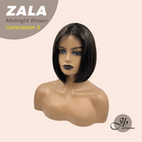 JBEXTENSION GENERATION FIVE 12 Inches Bob Cut Midnight Brown( Black/Brown) Wig ZALA G5 MIDNIGHT BROWN ( Black/Brown)