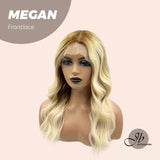 JBEXTENSION 22 Inches Balayage Mix Blonde Body Wave Frontlace Wig MEGAN
