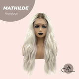 JBEXTENSION 24 Inches Body Wave Light Blonde With Dark Root Frontlace Glueless Wig MATHILDE