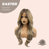 [PRE-ORDER] JBEXTENSION 25 Inches Mix Blonde Curly Free Part Pre-Cut Frontlace Glueless Wig EASTER