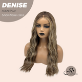 JBEXTENSION 24 Inches Hazelnut Wave Pre-Cut Snowflake Lace Frontlace Glueless Wig DENISE HAZELNUT【PERMATEASE】