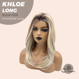 [PRE-ORDER] JBEXTENSION 18 Inches Butter Milk Pre-Cut Snowflake Lace Frontlace Glueless Wig KHLOE LONG BUTTER MILK【PERMATEASE】【BENDY EAR TABS】