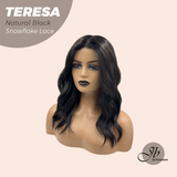 [PRE-ORDER] JBEXTENSION 18 Inches Natural Black Pre-Cut Snowflake Lace Frontlace Glueless Wig TERESA NATURAL BLACK