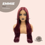 Consigue el look Influencer: Peluca precortada con encaje frontal EMMIE RED