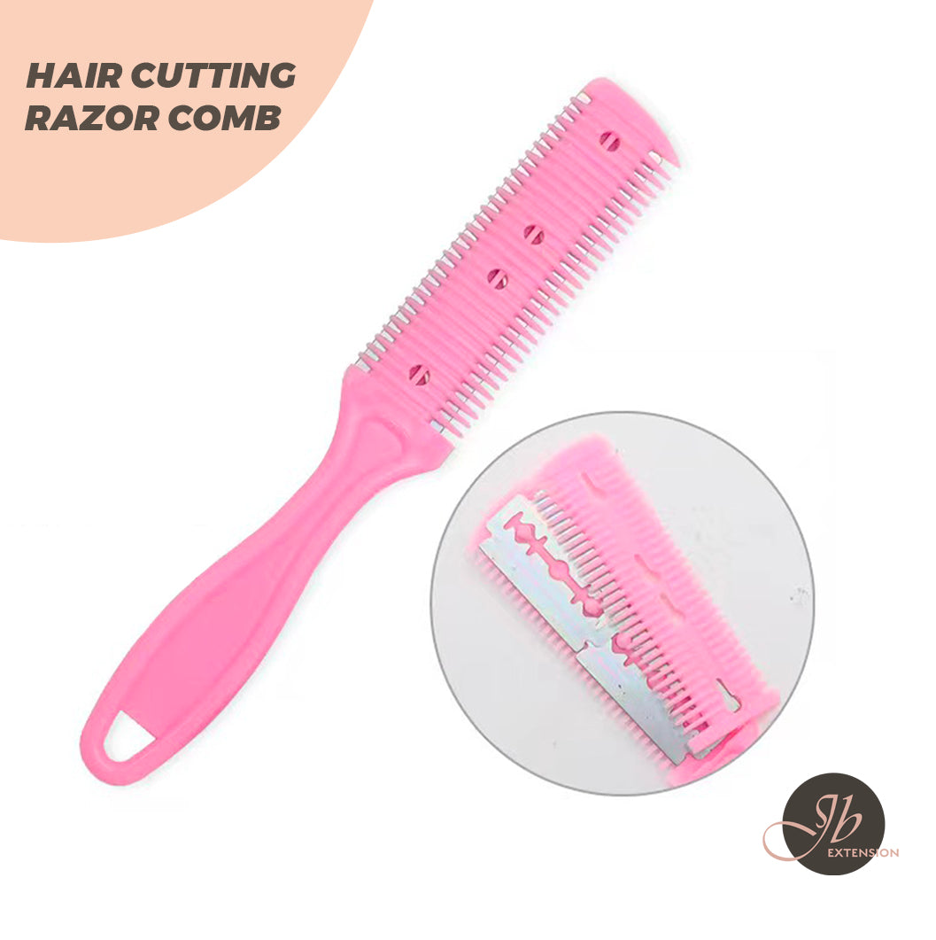 JBextension Trimmer Comb Hair Cutting Razor Comb Double Edge WIG Thinn ...