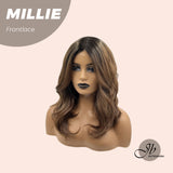 [PRE-ORDER] JBEXTENSION 17 Inches Wave Mocha With Dark Root Pre-Cut Frontlace Glueless Wig MILLIE