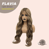 JBEXTENSION GENERATION FIVE 28 Inches Light Brown Body Wave Wig FLAVIA LIGHT BROWN