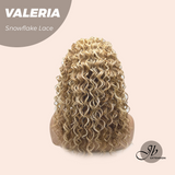 JBEXTENSION 18 Inches Deep Curly Raw Sugar Blonde Pre-Cut Snowflake Lace Frontlace Glueless Wig VALERIA【PERMATEASE】