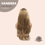 JBEXTENSION 26 Inches Curly Dark Blonde Pre-Cut Frontlace Wig VANESSA DARK BLONDE