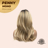 JBEXTENSION PENNY MONO Full Monofilament Wig 17 Inches Blonde Curly Mono Lace Wig With Anti-slip Silicone Strips Glueless Wig PENNY MONO