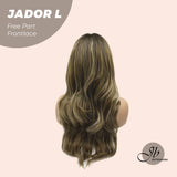 JBEXTENSION 24 Inches Blonde Highlight Curly Lace Front Wig.Pre Plucked 13*4 HD Transparent Lace Frontal Handmade Futura Fiber Swiss Lace Synthetic Fiber Pre-Cut Lace Glueless Wig JADOR L