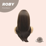 [PRE-ORDER] JBEXTENSION 22 Inches Brown Medium Length Women Pre-Cut Frontlace Wig ROBY