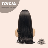 JBEXTENSION 23 Inches Curly Midnight Brown( Black/Brown) Wig TRICIA MIDNIGHT BROWN