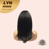 [PRE-ORDER] JBEXTENSION LYN MONO Partial Monofilament Wig 17 Inches Natural Black Partial Mono Lace Glueless Wig Lyn Mono