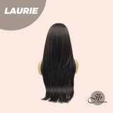 JBEXTENSION 26 inches Tea Black Darkest Brown Long Layered Wig LAURIE