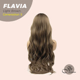 JBEXTENSION GENERATION FIVE 28 Inches Light Brown Body Wave Wig FLAVIA LIGHT BROWN