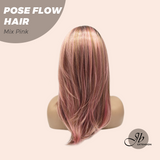 JBEXTENSION 18 Inches Mix Pink Headband Wig POSE FLOW HAIR - MIX PINK