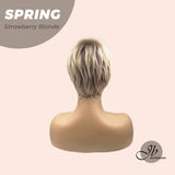 JBEXTENSION Pixie Cut Strawberry Blonde Peach Fashion Women Wig SPRING STRAWBERRY BLONDE