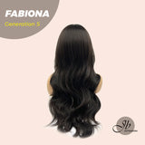 JBEXTENSION GENERATION FIVE 28 Inches Tea Black Darkest Brown Curly Wig FABIONA