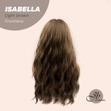 JBEXTENSION 24 Inches Light Brown Body Wave Pre-Cut Frontlace Wig ISABELLA LIGHT BROWN