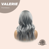 JBEXTENSION 18 Inches Curly Grey Pre-Cut Frontlace Glueless Wig VALERIE