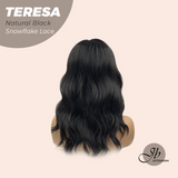 [PRE-ORDER] JBEXTENSION 18 Inches Natural Black Pre-Cut Snowflake Lace Frontlace Glueless Wig TERESA NATURAL BLACK