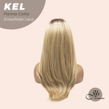 JBEXTENSION 22 Inches Panna Cotta Pre-Cut Snowflake Lace Frontlace Glueless Wig KEL PANNA COTTA【PERMATEASE】