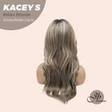 [PRE-ORDER] JBEXTENSION 20 Inches Milan Blonde Pre-Cut Snowflake Lace Frontlace Glueless Wig KACEY S MILAN BLONDE【PERMATEASE】【BENDY EAR TABS】