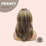 JBEXTENSION 18 Inches Hazelnut Women Fashion Full Machine Wig FRANCY HAZELNUT【PLUS PERMATEASE】【BENDY EAR TABS】