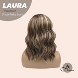 [PRE-ORDER] JBEXTENSION 14 Inches Hazelnut Pre-Cut Side Part Snowflake Lace Frontlace Glueless Wig LAURA SNOWFLAKE HAZELNUT【BENDY EAR TABS】