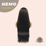 JBEXTENSION GENERATION FIVE 28 Inches Hime Cut Midnight Brown( Black/Brown) Wig NEMO G5