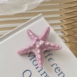 JBEXTENSION 1 Pcs Starfish Hair Clip Resin Beach Sea Star Hair Pins Mermaid Hair Clips Accessories for Women and Girls