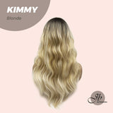 JBEXTENSION 24 Inches Blonde Body Wave With Full Bangs Wig KIMMY