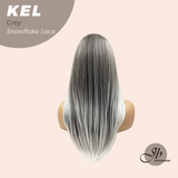 [PRE-ORDER] JBEXTENSION 22 Inches Grey Pre-Cut Snowflake Lace Frontlace Glueless Wig KEL GREY