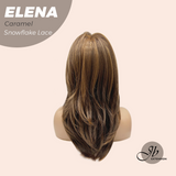 JBEXTENSION 18 Inches Caramel Pre-Cut Snowflake Lace Frontlace Glueless Wig ELENA CARAMEL【PERMATEASE】【BENDY EAR TABS】