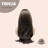 JBEXTENSION 23 Inches Curly Cold Brown Wig TRICIA COLD BROWN