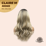 [PRE-ORDER] JBEXTENSION CLAIRE MONO MIX BLONDE Partial Monofilament Wig 22 Inches Mix Blonde Partial Mono Lace Glueless Wig Claire Mono Mix Blonde