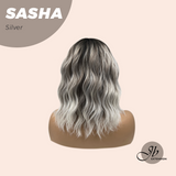 JBEXTENSION 14 Inches Short Hair Silver Body Wave Wig SASHA SILVER