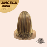 HOT OF SEASON -JBEXTENSION ANGELA MONO Monofilament Handmade Wig 6X5 Full Monofilament Hand Tied Top Wig 16 Inches Crème Caramel Mono Lace Wig With Anti-slip Silicone Strips Glueless Wig ANGELA MONO