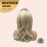 JBEXTENSION BEATRICE MONO Monofilament Handmade Wig 6X5 Full Monofilament Hand Tied Top Wig 17 Inches Golden Blonde Mono Lace Wig Glueless Wig BEATRICE MONO
