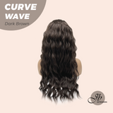 JBEXTENSION 26 Inches Long Wave Dark Brown Headband Wig CURVE WAVE - DARK BROWN